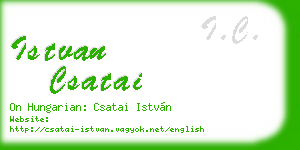 istvan csatai business card